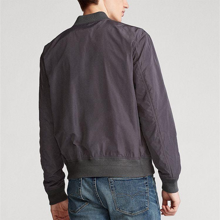 Polo Ralph Lauren Solid Color Pony Logo Zip-Up Long Sleeve Jacket Men Jackets Gray MNPOOTW16020163-020