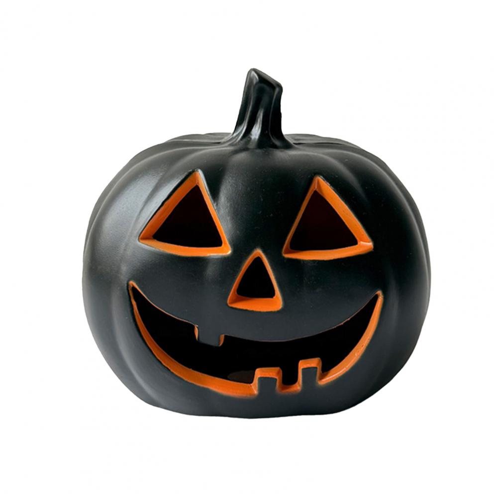 Pumpkin Lantern Decoration Halloween Pumpkin Lights Festive Led Pumpkin Lanterns for Halloween Party Home Decor чёрный