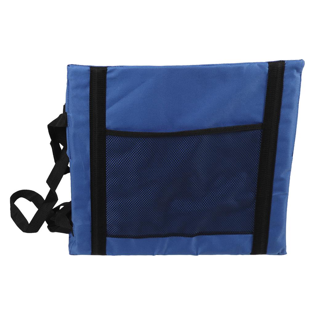 Stadium Seat with Storage Bag Oxford Cloth Blue Comfortable Folding Bleacher Seat for Garden Camping Sporting Events
