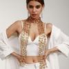 Woman Masquerades Sequins Scarf Outdoor Decorative Blingbling Sequins Collar