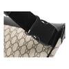 Gucci GG Supreme Adjustable Shoulder Strap Zipper Closure Canvas Waist Bag Men waist bag Light-Brown 779843-FAC95-9772