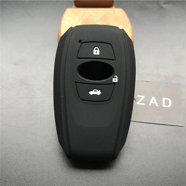 ZAD silicone rubber car key case cover shell for subaru Legacy impreza forester xv trezia BRZ wrx levorg outback 3 buttons key