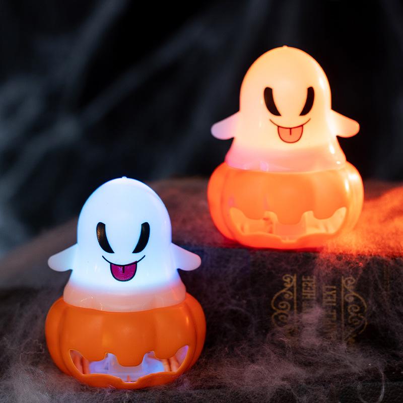 Halloween Ghost Festival Glowing Candle Night Light