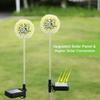 2Pcs Solar Garden Lights Outdoor 16 Colorful LED Solar Garden Lights Decorative for Patio Yard