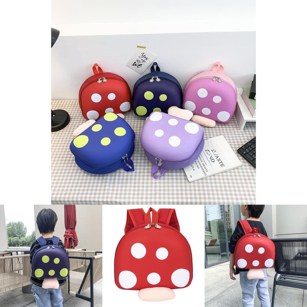 Adorable Cartoon Mushroom Backpack For Kids Stylish And Functional Preschool Bag