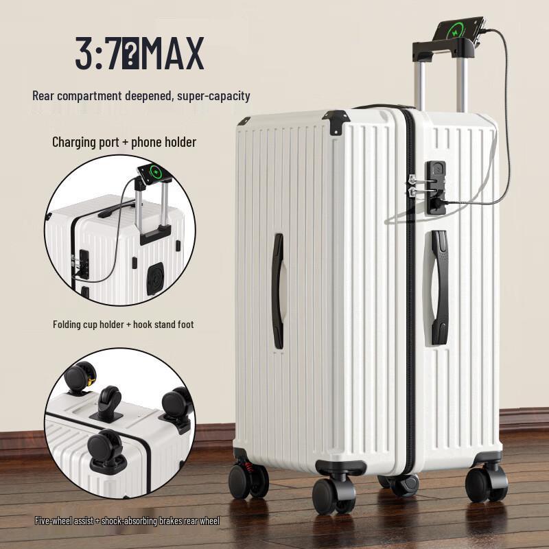 

KuaiChi 22-inch Durable Deep Compartment Suitcase