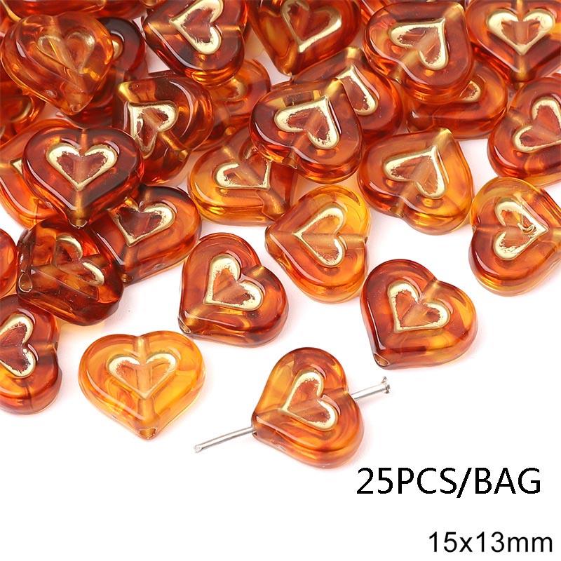 Handmade Bracelet Beads Acrylic Vintage Amber Gold Beads Oval Flat Beads Bracelet Necklace Spacer Beads Handmade Diy Jewelry Beading Accessories