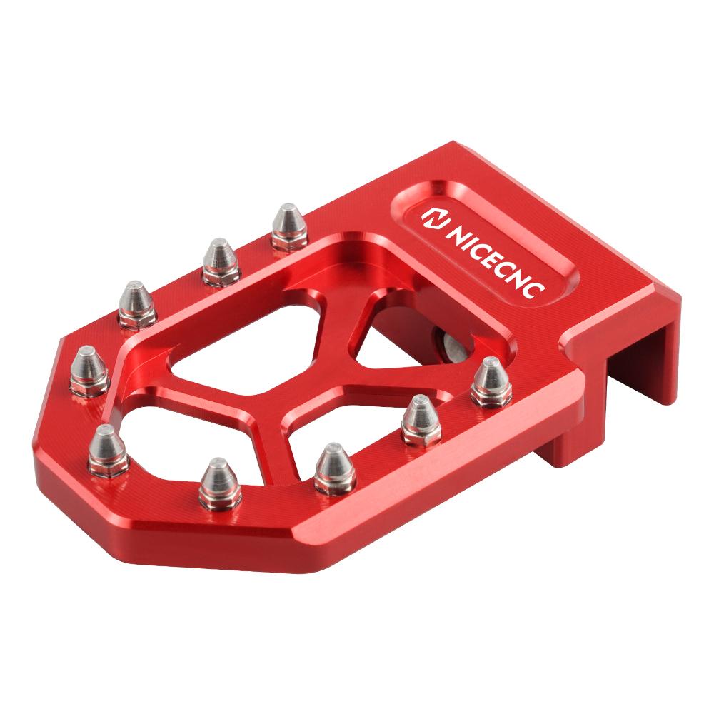 NICECNC 6061-T6 Aluminum CNC Machined Brake Lever Pedal Extender For Yamaha YFZ450R 2009-2021 YFZ450X 2010-2011 YFZ450 2017 красный