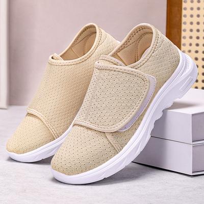 Buty damskie wszechstronne i wygodne buty na rzepy dla matek lato nowa moda buty damskie miękkie podeszwy nie męczą