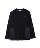 Nontai Woven Pocket L/S T-Shirts (Black)