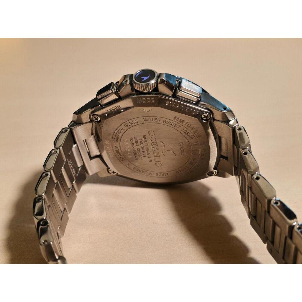 Used CASIO OCEANUS OCW-T-1010 WorKinglerdio-controlled Solar Watch