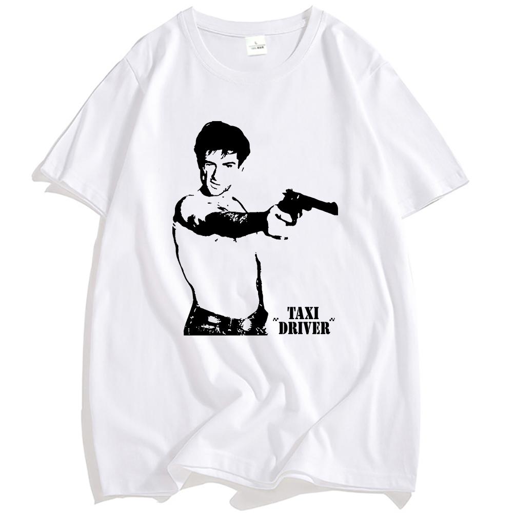 Taxi Driver T-Shirt Classic Movie Graphic Tee Robert De Niro Film Merch Cotton Short Sleeve Tshirts Men Women Unisex Tops