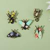 Floral Insects Enamel Pins Custom Nature Moth Cicada Scorpion Brooches Lapel Badges Funny Jewelry Gift for Kids Friends