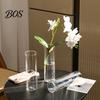 Fashionable Simple Vase Plastic Clear Cylinder Vase, Modern Flower Arrangement Transparent Unbreakable Lightweight Table Centerpiece for Home