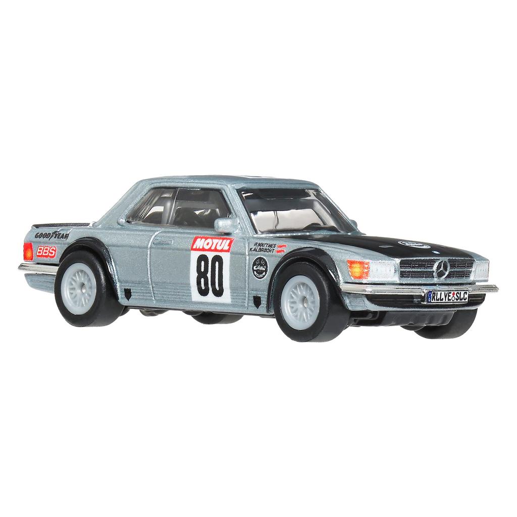 Hot Wheels Boulevard 80 Mercedes-Benz 500 SLC Rally Vehicle Mini Car HRT63 Silver Ages 3 and Up