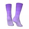 Ombre Polygonal Socks Autumn Gradient Purple Stockings Vintage Couple Medium Soft Socks Custom Outdoor Sports Anti-Slip Socks