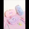 [K-Stationery] Daiso Korea Care Bears Pluch Embroidery Pencil Case - Cute Pink Bear Pouch & Organizer