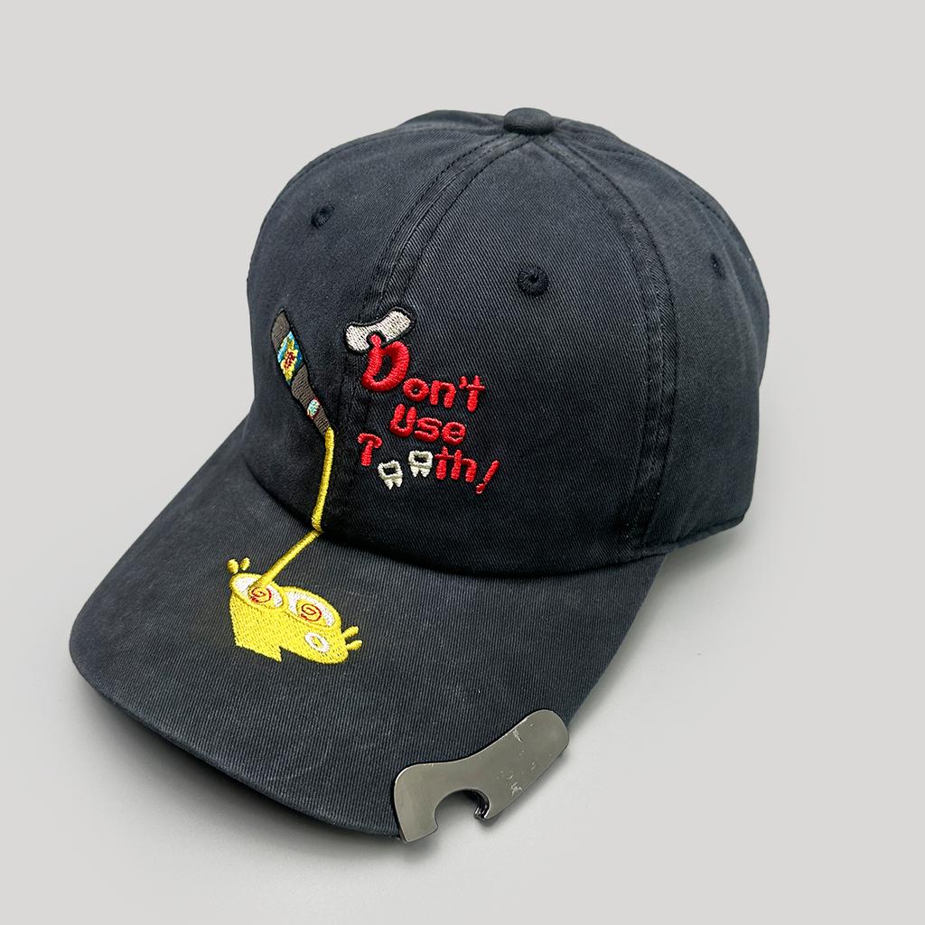 Letter Print Embroidery Baseball Caps Latest For Men And Women Sun Protection Bottle Opener All-Match Personalized Trendy Ins Style Peaked Hats