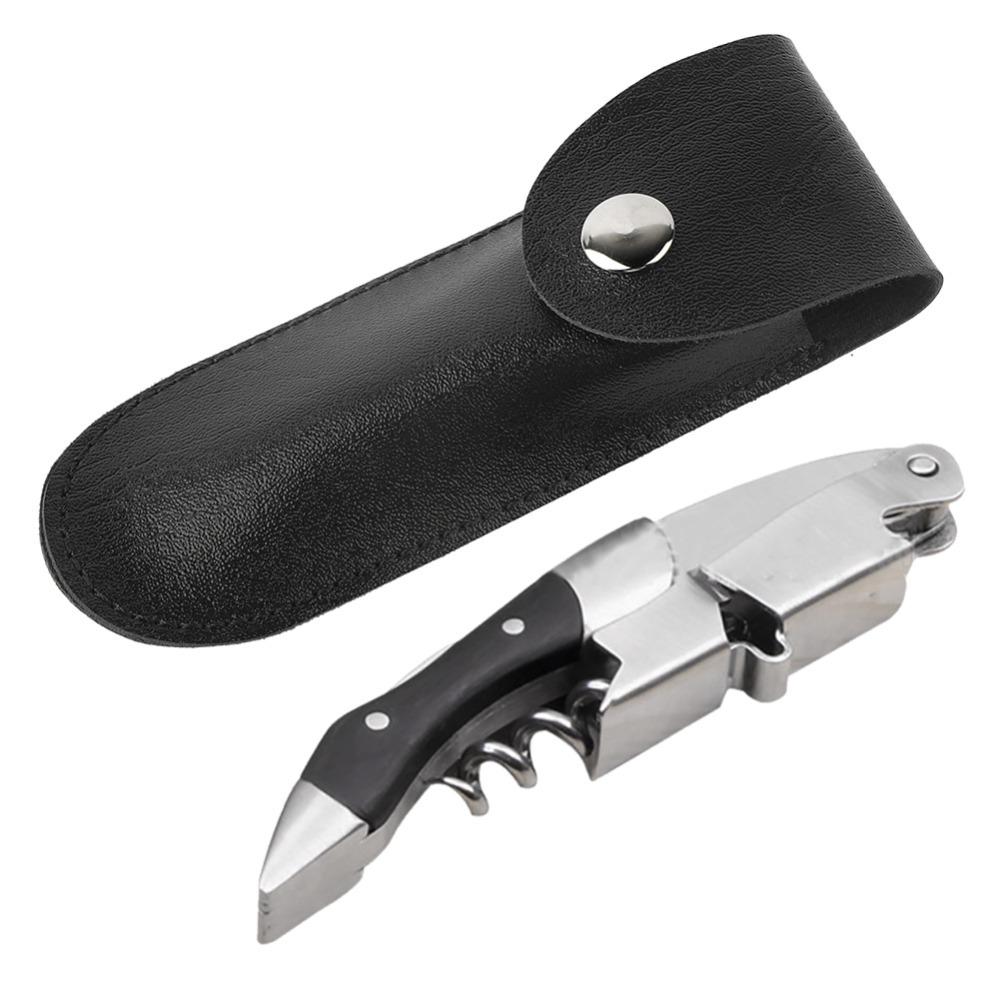 Beutel Design Weinwerkzeug Beutel PU Leder Flaschenöffner Hülle Flaschenöffner Lederetui Zuhause