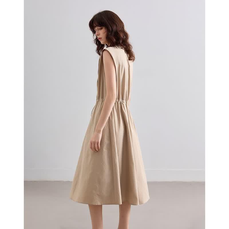Demana Quick-Dry Sun Protection Sleeveless Drawstring Waist Dress S