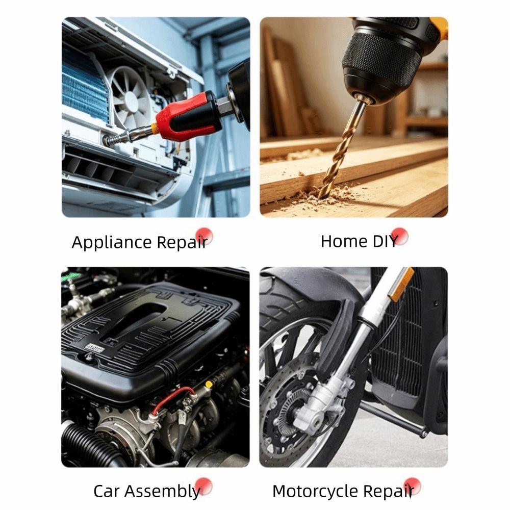10/15 Pieces Screwdriver Bits Kit S2 Steel Hex Shank Bit Set Magnetic Drill Bits  Motorcycle Repair