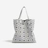 Stylish Geometric Quilted Tote Bag Women Large Capacity Shoulder Handbag Daily Use