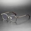 Yuanzaki Anti-Gang Pure Titanium Retro Square Eyeglasses - Handmade Prescription Frames