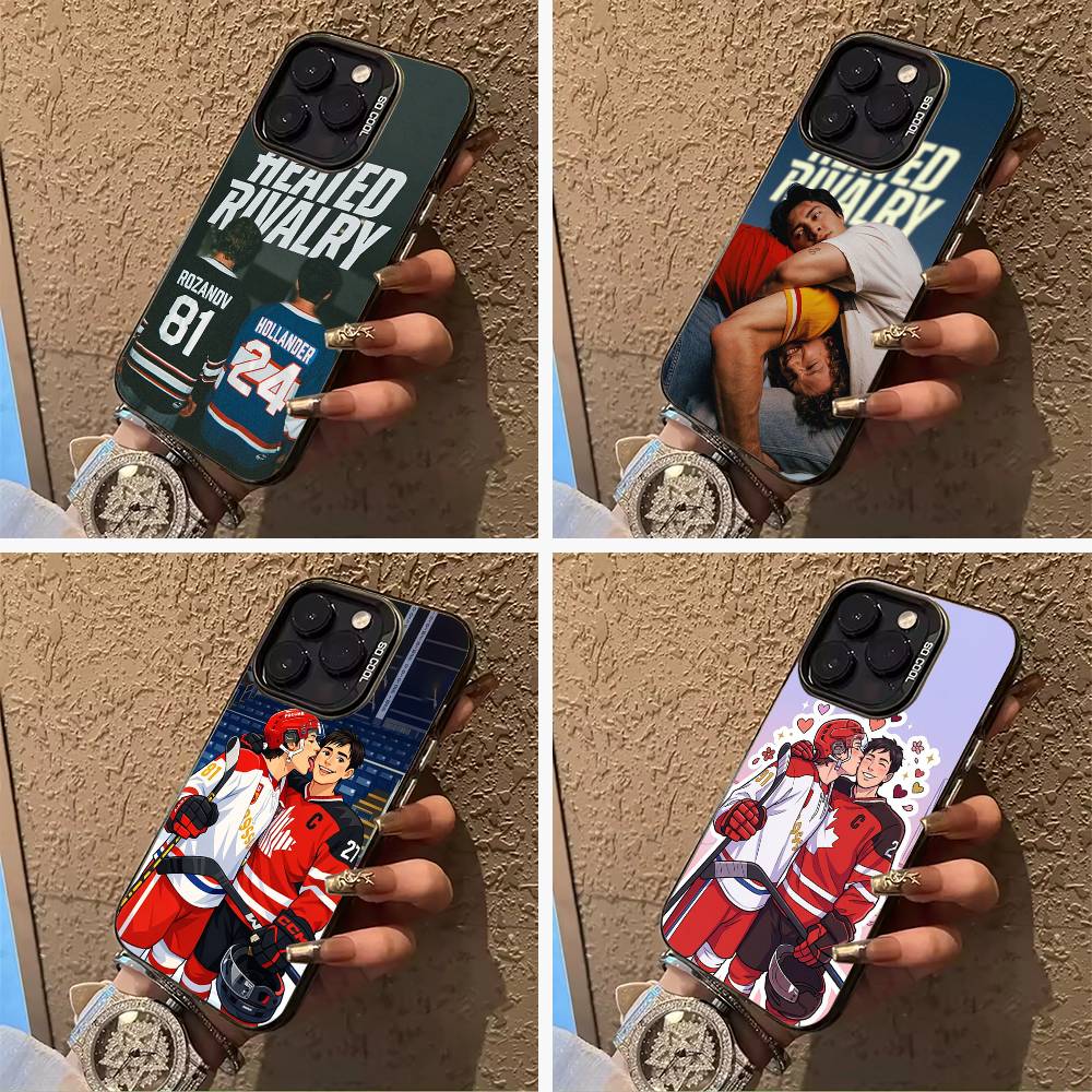 Heated Rivalry-Shane Hollander-Ilya For iPhone 17 16 15 14 13 12 11 Pro Max Silicone Colored Silver Bumper Cover