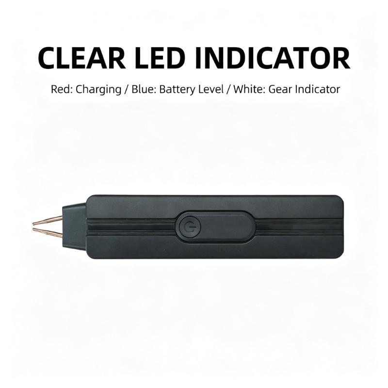 Portable Battery Welding Tool for Phone Repair and Pack Joining, Type-C Rechargeable Handheld Repair Device with Output Control and Copper Probes
