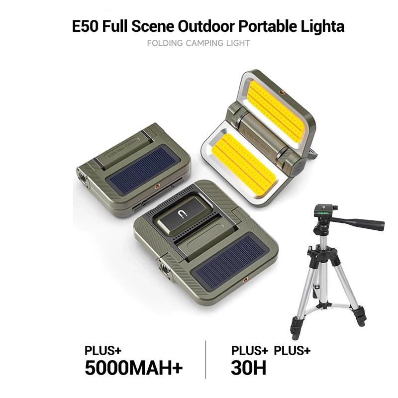New Solar LED Camping Light 5000mAh Portable Tent Lantern 2400LM Emergency Waterproof Outdoor Hanging Lights Lighting Lawn Lamp