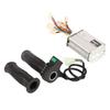 Borstad motorstyrenhet Set Aluminiumlegeringsskal Gummihandtag 36V 1000W 4-stegs Gashandtag Vridhandtag för