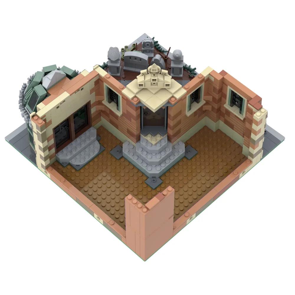 MOC Horror Spukhaus Villa Bausteine Geisterhaus Schloss Steine Montage Spielzeug Für Kinder Halloween Geburtstagsgeschenke