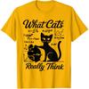 Funny Cat Physics & Math Humor What Cats Really Think T-Shirt