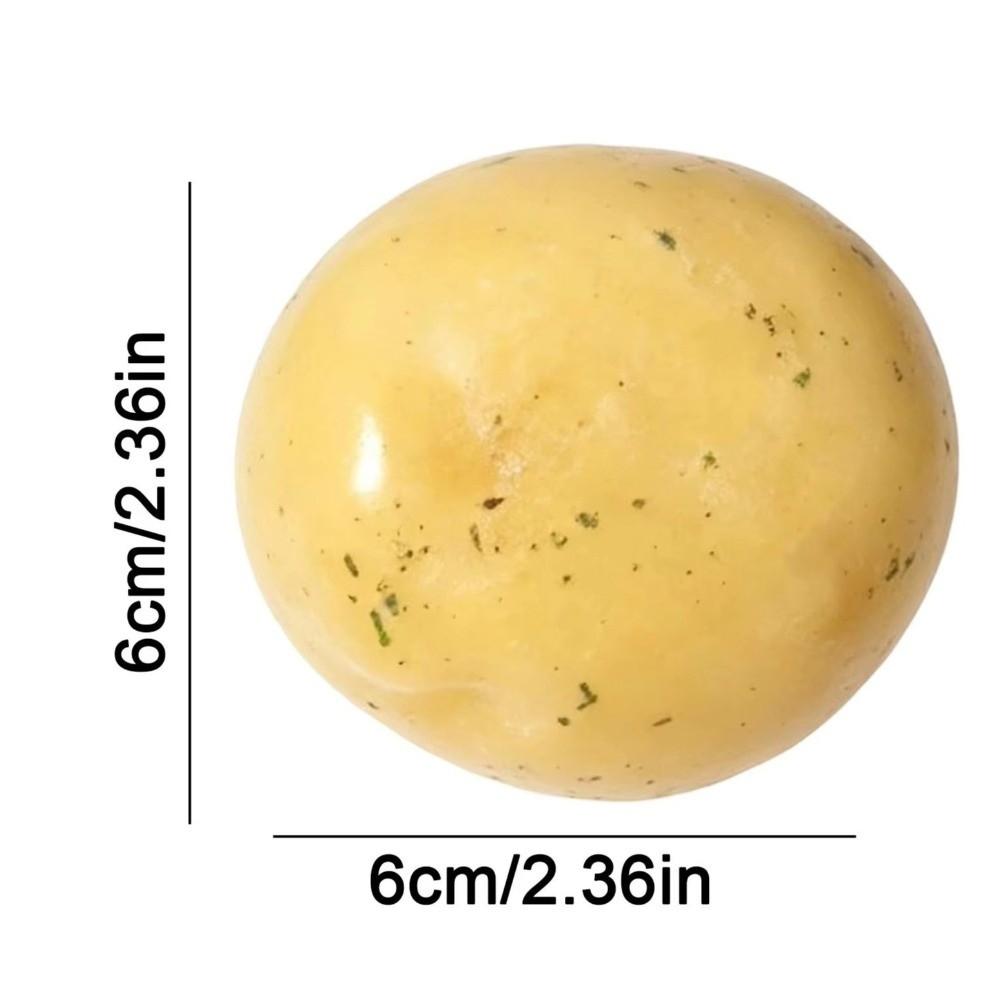 Crinkle Sound Mashed Potato Squishy Ball Realistic Sensory Fidget Toy  Anxiety Relief