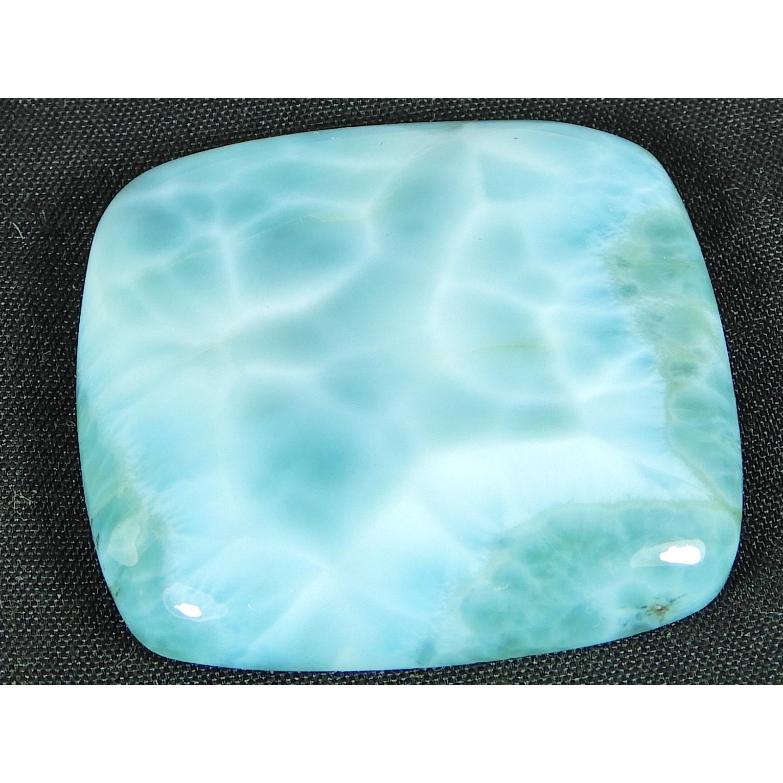

31X33X6MM Natural Blue Larimar Octagon Shape Cabochon Loose Gemstone 73Cts. LR-31