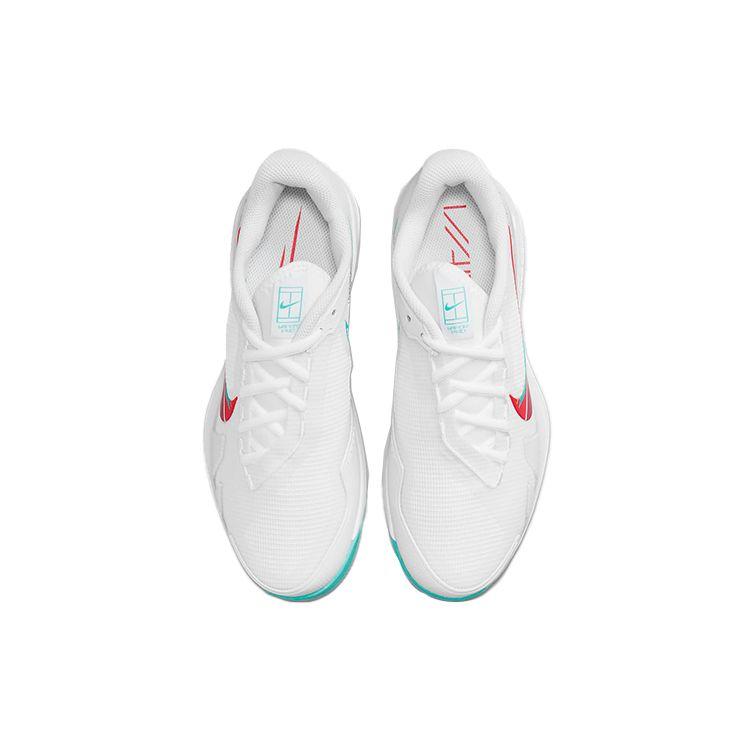 NikeCourt Air Zoom Vapor Pro White Habanero Red Washed Teal Women Sneakers Pomegranate CZ0222-136