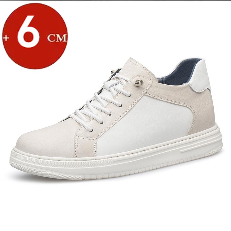 

Light 6cm 8cm White Elevator Shoes Men Women Sports Casual Sneakers Height Increasing Shoes Invisible Man Taller Lifting Flats 36