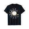 European Sizes Retro Rotary Telephone Dial Graphic T-Shirt - Vintage 1960s/70s Inspired Design with White Rotary Dial & Numbered Buttons