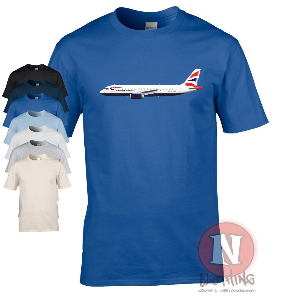 

Británico Airways A320 Camiseta Clásico Avión Observadores Aerolínea Tripulante S
