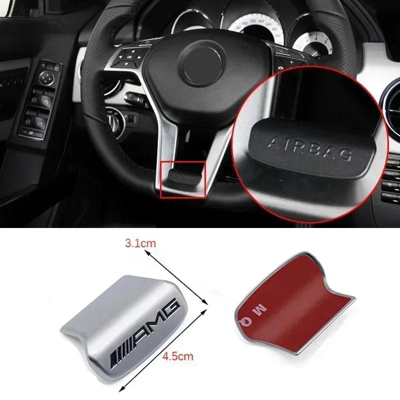 Emblemat Samochodowy Naklejka na Kierownicę Akcesoria Dekoracyjne Do Mercedes Benz AMG Brabus Smart Maybach W204 GLC CLA W205 W203 W206