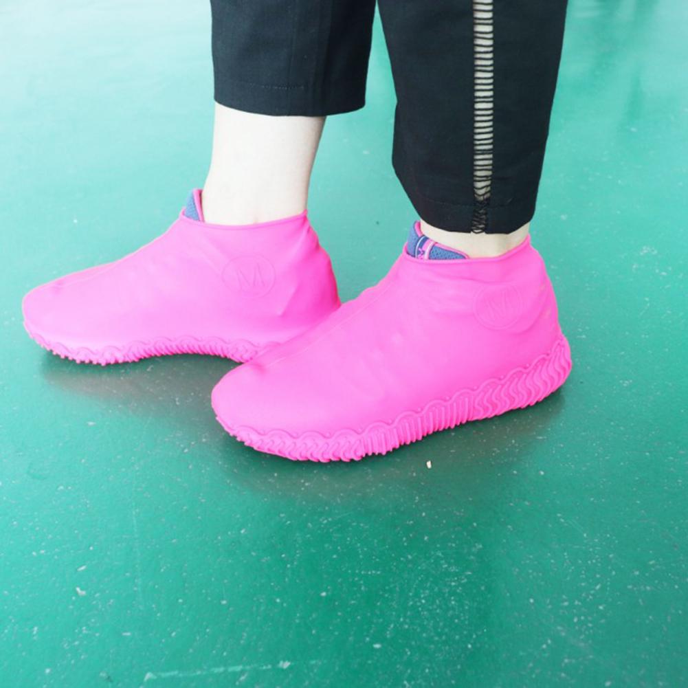 Silicone Shoes Cover Non Slip Reusable Abrasion-Resistant Rain Boots AB