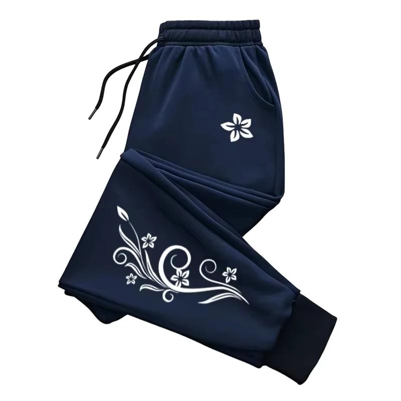 Dámské tepláky s vintage potiskem, denní ležérní domácí sportovní jogger kalhoty, horký prodej, venkovní streetové kalhoty