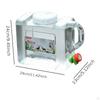 Camping Water Container Carrier Extension Hose Large Capacity Storage Jug with Spigot for