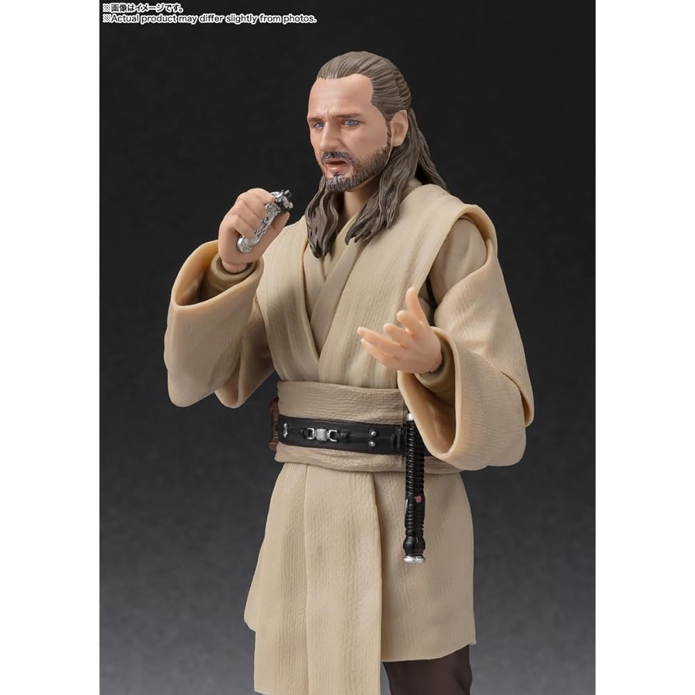 TAMASHII NATIONS S.H. Figuarts Qui-Gon Jinn Star Wars The Phantom Menace 150mm PVC ABS Fabric Action Figure