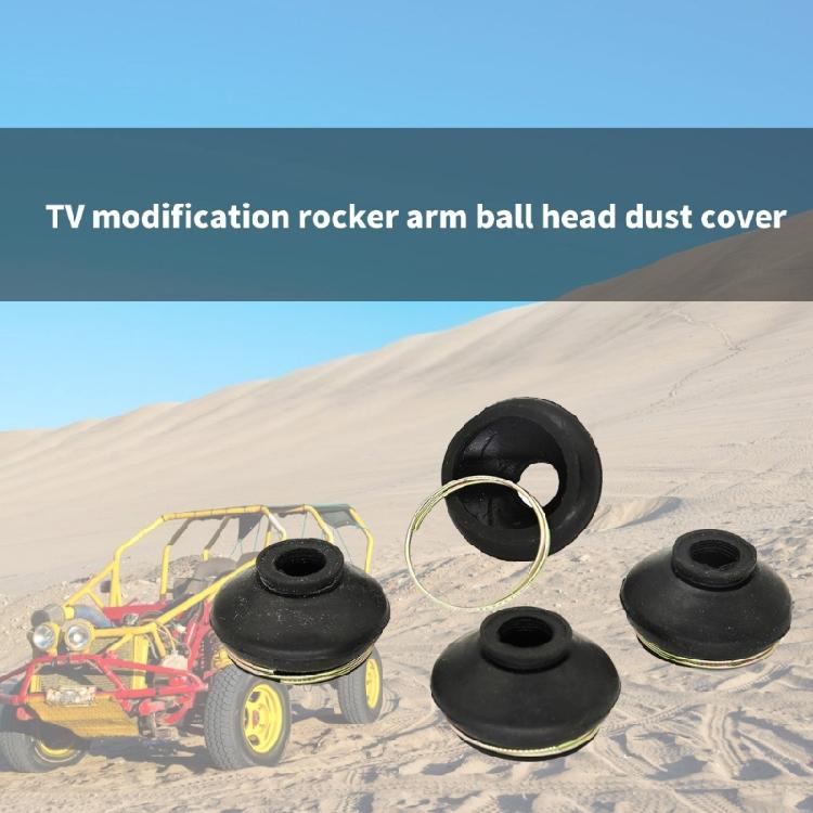 4pcs Rubber Dust Protection Covers Joint Cover Abrasion Resistance Vehicle Dust Guard Quick Fixing for ATVs