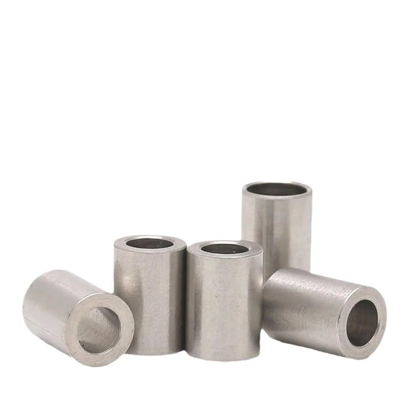 M7 M9 M10 M12 304 Stainless Steel Bushing Washer Round Hollow Screwless Standoff Spacer Gasket Sleeve (7x10x4mm (10pcs))