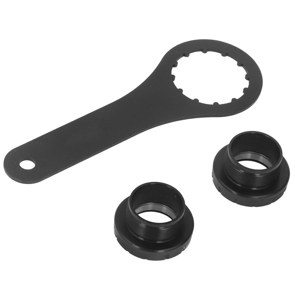 Butuc pedalier cu filet pentru bicicletă, aliaj de aluminiu, rezistență ridicată, ușor, ax central cu cheie pentru