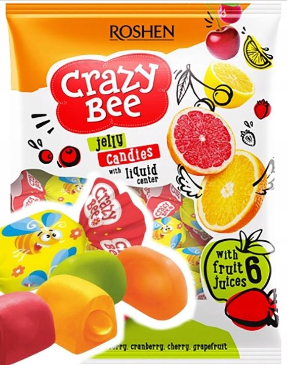 Roshen Crazy Bee Fruchtige Gelee-Bonbons mit Füllung 1 kg