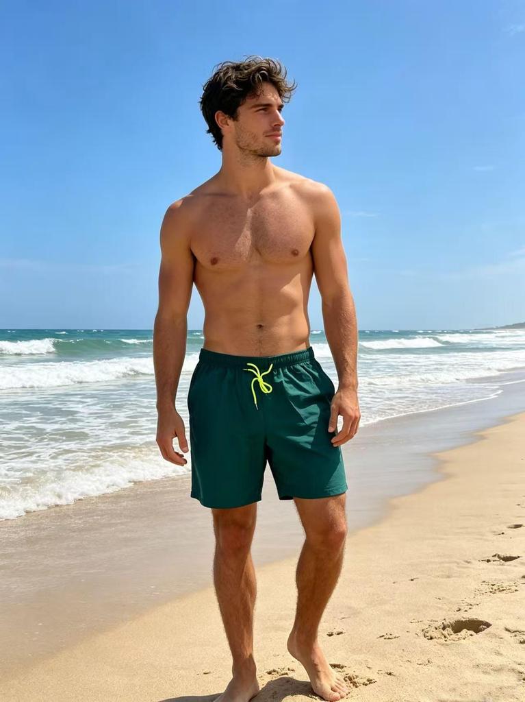 2025 Heren Zomer Snoepkleur Casual Sneldrogende Strandshorts