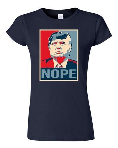 Junior Donald Trump Nope 2016 Vote President Campaign Politics DT T-Shirt Tee Unisex T-Shirt XXXXL